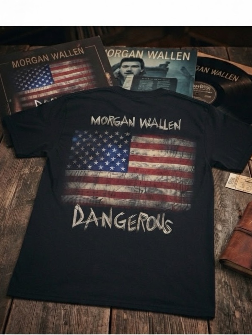 Morgan Wallen "Dangerous" Tour Graphic Tee – Size XL (Authentic Country Merch)